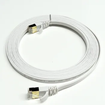 50 de metri 15M CAT7 RJ45 Patch Ethernet LAN Cablu de Rețea Pentru Router Switch placat cu aur cat7 cablu de retea RJ45 8P8C PLUG PLACAT cu AUR