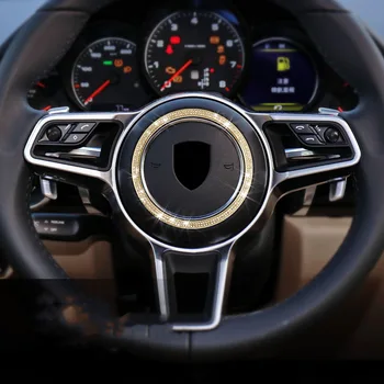 Argint/Aur Volan Decor Ornamental pentru Porsche Macan pentru Cayenne pentru Panamera-2018 Auto Accesorii de Interior