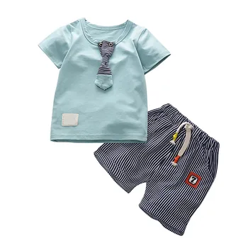 Băiatul de Îmbrăcăminte Seturi tricou+pantaloni Scurți Set de Pantaloni de Vară Copil Tinuta Toddler Copii Haine de Bumbac