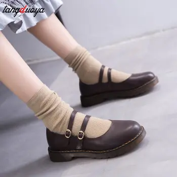 Dulce anime Japonez Student Lolita Pantofi Fată de Colegiu Pantofi JK Navetiști Uniformă Pantofi din Piele PU Pantofi cosplay Pantofi Mary Jane