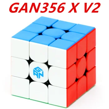 GAN 356 X V2 stickerless Viteza cub GAN356 X V2 Black Magic cube GAN 356X V2CUBE