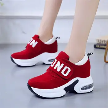 Karinluna roșu gary negru pentru Femei pantofi de primăvară apartamente de agrement Platforma de Încălțăminte de Moda Casual confortabil femeie pantofi traniers