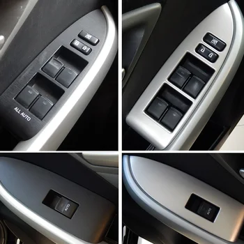 LHD RHD oțel Inoxidabil Usa de Interior Cotiera Fereastra de Butoane de Comutare Acopere garnitura pentru Toyota Prius 30 2010 2011 2012 2013