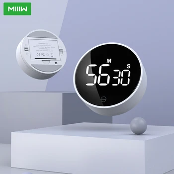 MIIIW Timer Bucătărie Magnetic Digital cu LED-uri Cronometre Numărătoarea inversă pentru Gătit Studiu Ceas cu Alarmă Cronometru Electronic Timp de Gătit Timer