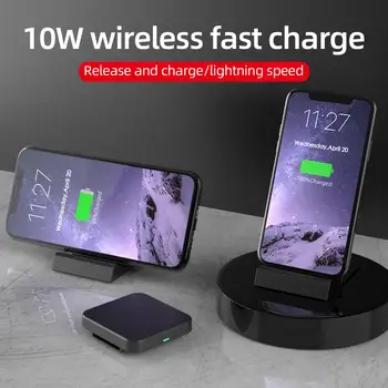 Noi 2 in 1 Încărcător de Telefon Qi 10W Wireless Încărcător Rapid, Cu Suport de Telefon Mobil pentru Iphone Smart Wireless Charging Pad