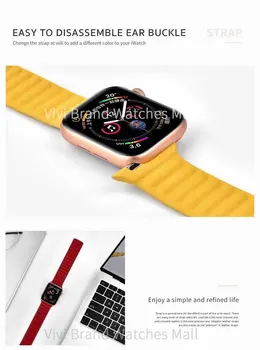 Piele Bucla Curea Pentru Apple Watch 6/SE 42mm 38mm Curea Bratara Curea Pentru iwatch Seria 6 5 40 44 Mm Înlocuire Dotari