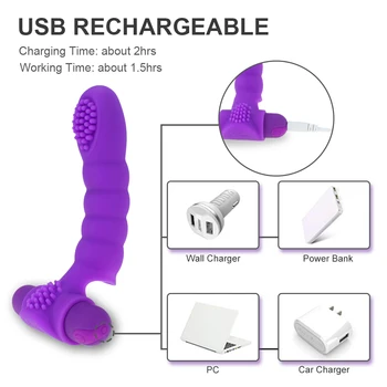 Vibrator Vibrator de Deget cu Maneci G Spot Masaj Stimulator Clitoris Flirt Jucărie Sexuală pentru Femei de sex Feminin Masturbator Vagin Sex Produs