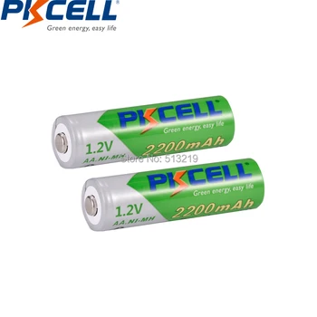 12Pcs PKCELL 1.2 V Ni-MH AA 2200mAh LSD Baterie Reîncărcabilă Scăzut de auto-descărcare de gestiune 2A Baterias baterii pentru lanterna camera