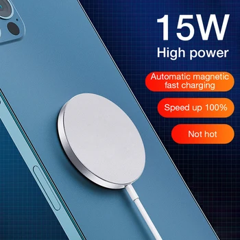 15W Magnetic Wireless Încărcător Rapid Pentru iPhone 12 Pro Max 12 Magnet de Birou fără Fir Chargert Pentru Samsung, Xiaomi, Huawei