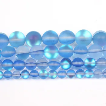 6/8/10/12mm O+Mat Natural Albastru AB Mată Austriece Piatra de Cristal Margele Accesorii Pentru Bijuterii a Face Bracelet15