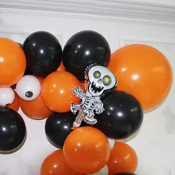Baloane Halloween Ghirlanda Kit Decor DIY Balon Arc Kit Păianjen Mare Craniu Bat Baloane Folie pentru Petrecerea de Halloween Decor Acasă