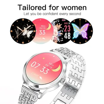 Ceas inteligent Femei Pentru Android IOS LW07 24h Monitor de Ritm Cardiac Impermeabil Bluetooth Doamna Smartwatch