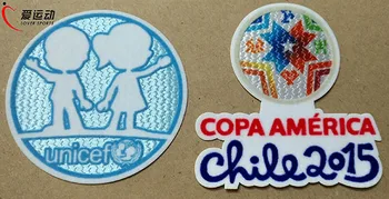 Chile la COPA AMERICA la fotbal patch set de Fier-pe Patch-uri Autentice Argentina, Brazilia, Uruguay, Chile Jucători Problema Insigne