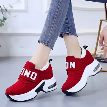 Karinluna roșu gary negru pentru Femei pantofi de primăvară apartamente de agrement Platforma de Încălțăminte de Moda Casual confortabil femeie pantofi traniers