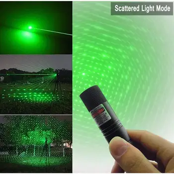 Laser verde Vedere Vânătoare 10000m laser pointer 532nm inaltime Puternic Reglabil Focus Lazer cu laser 303+incarcator+Baterie 18650