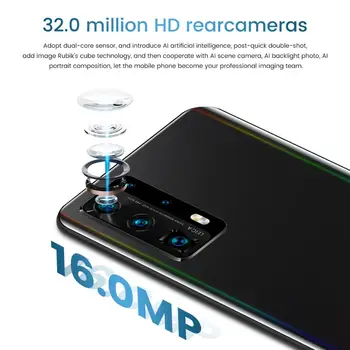 Noi Reflectorizante spate coajă P40 pro+ Telefon Mobil Rear3 Camera 32MP Android10.0 Smartphone Globală Versiunea 6.5 inch telefon Mobil