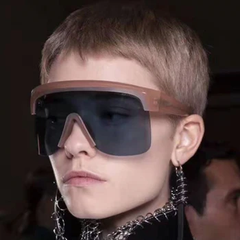 Noul Brand de Lux Supradimensionate bărbați femei de Lux ochelari de Soare moda albastru oglinda trend produse 2020 femei ochelari de Soare oculos