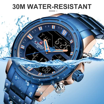 Nouă Bărbați Ceasuri de Lux NAVIFORCE Brand de Top Impermeabil Cuarț Ceas de Moda Sport Ceasuri de mână din Oțel Inoxidabil Ceasuri Pentru Barbati