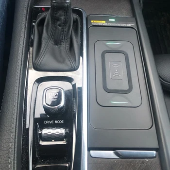 Pentru Volvo XC60 S90 V90 XC90 2018 2019 2020 mașină de încărcare wireless QI încărcător de telefon 10W placa de încărcare accesorii pentru iPhone