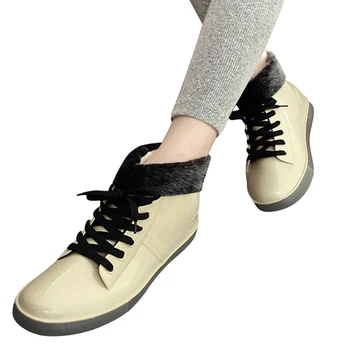 Aleafaliing Colorate Cizme De Ploaie Impermeabil Pantofi Plat Femeie Ploaie Femeie De Apa De Flori De Cauciuc Cizme Glezna Aluneca Pe Botas Myl333