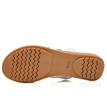 BEYARNE fund moale de dimensiuni mari din piele pentru femei papuci non-alunecare confortabil acasă papuci casual, papuci de plaja UE dimensiunea 35-42