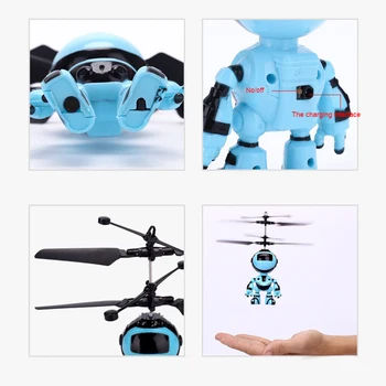 Electronic Aeronave Suspensie Jucării de Mână Inteligent de Detectare Robot de Zbor Cu USB pentru copii pentru Copii Inteligent Electronice, animale de Companie Cadou