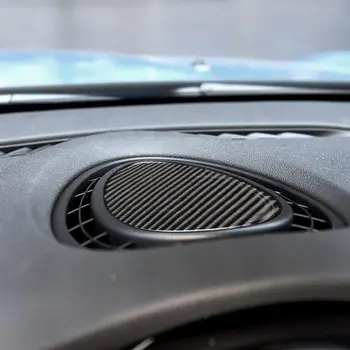 Fibra de Carbon Mașină Consola fantele de Aerisire Autocolante Ornamente de Interior pentru Mini Cooper JCW Unul F56 F54 F55 Accesorii
