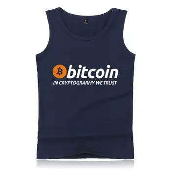 Noi Bitcoin În Cryptograrhy Avem Încredere În Rezervor Camasa Barbati Femei Vesta Casual Bitcoin Topuri Rezervor