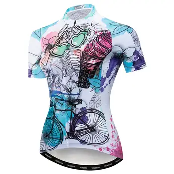 Noi vara ciclism jersey femei 2020 bike team maneci scurte mtb biciclete imbracaminte plimbare cu bicicleta mănânce cookie purta haine respirabil