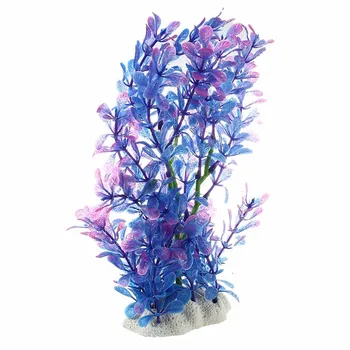 Plastice artificiale, Plante de Apă Violet-albastru Deco din Acvariu