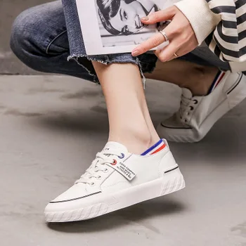 Puțin alb pantofi femei 2020 nou pantofi plat elevii confortabil-pedala de pantofi pentru femei