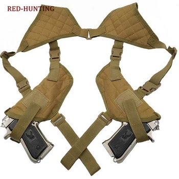 Stânga Dreapta Dublu Umăr Tocuri De Armă Transporta Ascuns Dublu Pistol Husă Armata Accesorii De Vânătoare Pistol Airsoft Titular