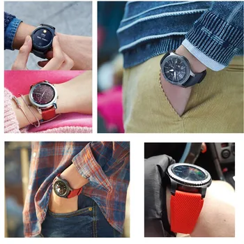 20mm/22mm curea pentru Samsung Galaxy Watch 3/46mm/42mm/Activ 2/Gear S3 Frontieră/S2 bratara de Silicon Huawei watch GT/2/2E trupa