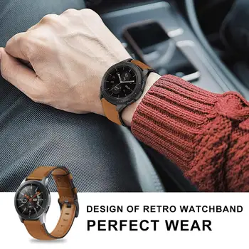 22mm trupa ceas Pentru samsung Galaxy watch 3 45/46mm Amazfit GTR 47mm/de Viteze S3 frontieră din piele correa Huawei watch gt 2/2e curea