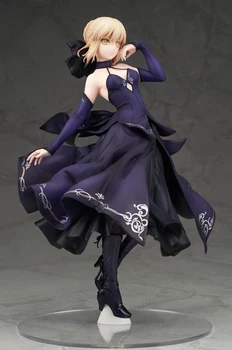 23cm Anime Soarta/Comanda mare Sabie Arutoria Pendoragon MODIFICA Rochie Neagra din PVC Figura de Acțiune Fete Sexy Modelul de Colectare Jucarii Cadou