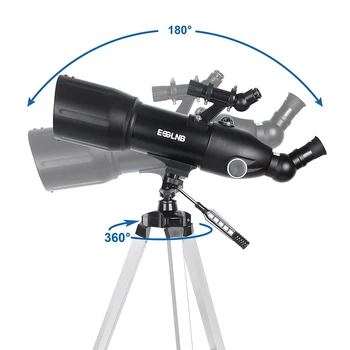 80mm Lentile de Telescop Astronomic cu Trepied Mare, în aer liber Terestre Spațiu Luna Uitam Monocular 400mm Focala de 16-133X cu Sac