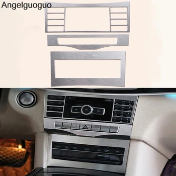 Angelguoguo styling Auto Pentru Mercedes Benz E Class W212 2009-consola centrala CD panoul de control aer conditionat cadru autocolant