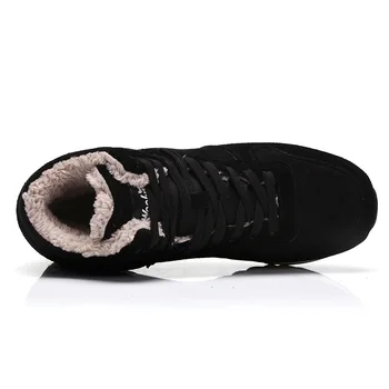 Barbati Cizme De Iarna Noi Pantofi Pentru Bărbați Ghete De Iarna Încălțăminte Glezna Cizme De Blană Cald Bărbați Cizme De Zapada Pantofi De Iarna Adidași Plus Dimensiune