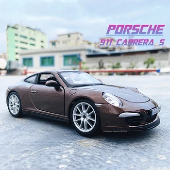 Bburago 1:24 Porsche 911 Carrera S de simulare aliaj model de masina meserii decor colecție de instrumente de jucărie cadou