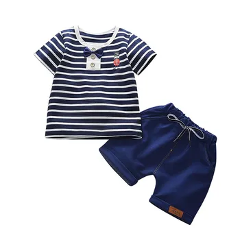 Băiatul de Îmbrăcăminte Seturi tricou+pantaloni Scurți Set de Pantaloni de Vară Copil Tinuta Toddler Copii Haine de Bumbac