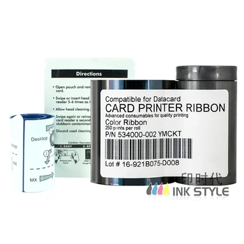Compatibil Datacard 534000-002 YMCKT Panou Plin de Culoare de Imprimare Panglică utilizarea în SP25 SP35 SP55 SP75 Card Printer 250prints Casete