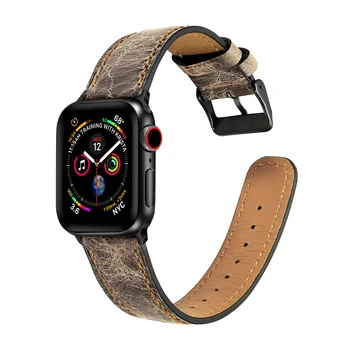 Curea din Piele pentru apple watch band 44mm 40mm 42mm apple watch 38mm 5/4/3/2/1 iwatch brățară ceas inteligent Accesorii