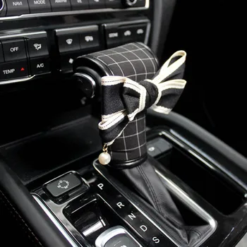 Drăguț Bowknot Mașina de Siguranță Centura de siguranță Capac Clasic Carouri Auto Pad Umăr Seturi pentru Fete Femei styling Auto Accesorii de Interior
