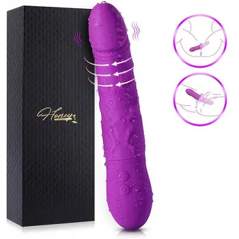 G Spot Dildo Vibrator pentru Femei-dildo Vibrator Cuplu Vagin, Clitoris Adult jucarii Sexuale Vibratoare cu 27 de Combinații de Moduri de
