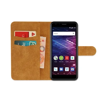 Impresiona Click de Lux din Piele PU Exclusiv rezistente la Alunecare Flip portofel caz pentru Vertex Impresiona faceți Clic pe NFC Ultra-subțire Telefon de Acoperire