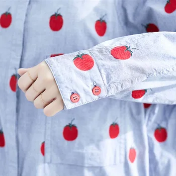 Kawaii Cherry Imprimare Tricou Rochie Plus Dimensiune Femei Toamna Liber de Epocă Midi Rochie de Plajă Mare de Dimensiuni Mult Bluza Cardigan Feminino 4XL