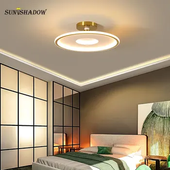LED-uri de iluminat Candelabru D45cm D55cm Rotund Minimalist Plafon Candelabru Pentru Creadă camera sufragerie, Dormitor abajur Acrilic