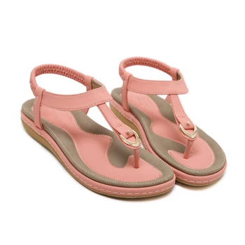 TIMETANG pantofi de vara pentru femei bohemia plaja flip flops moale sandale plate femeie casual confortabil, plus dimensiune wedge sandale C065