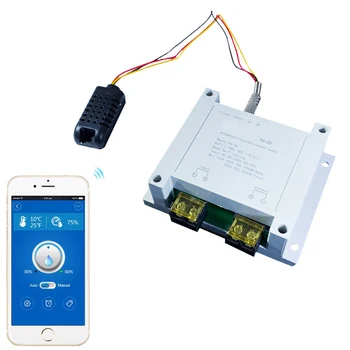 WiFi Control 30A Curent Mare, Inteligent Comutator Temperatura de Măsurare a Umidității Monitor Controler de Automatizare Acasă