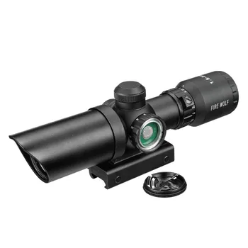 1.5-5X32 Scurt domeniul de Aplicare de Vânătoare Riflescope Punct Roșu Verde Aprins Vedere Optic Feroviar 20mm Arbalete Pentru Hunter Armele de Airsoft